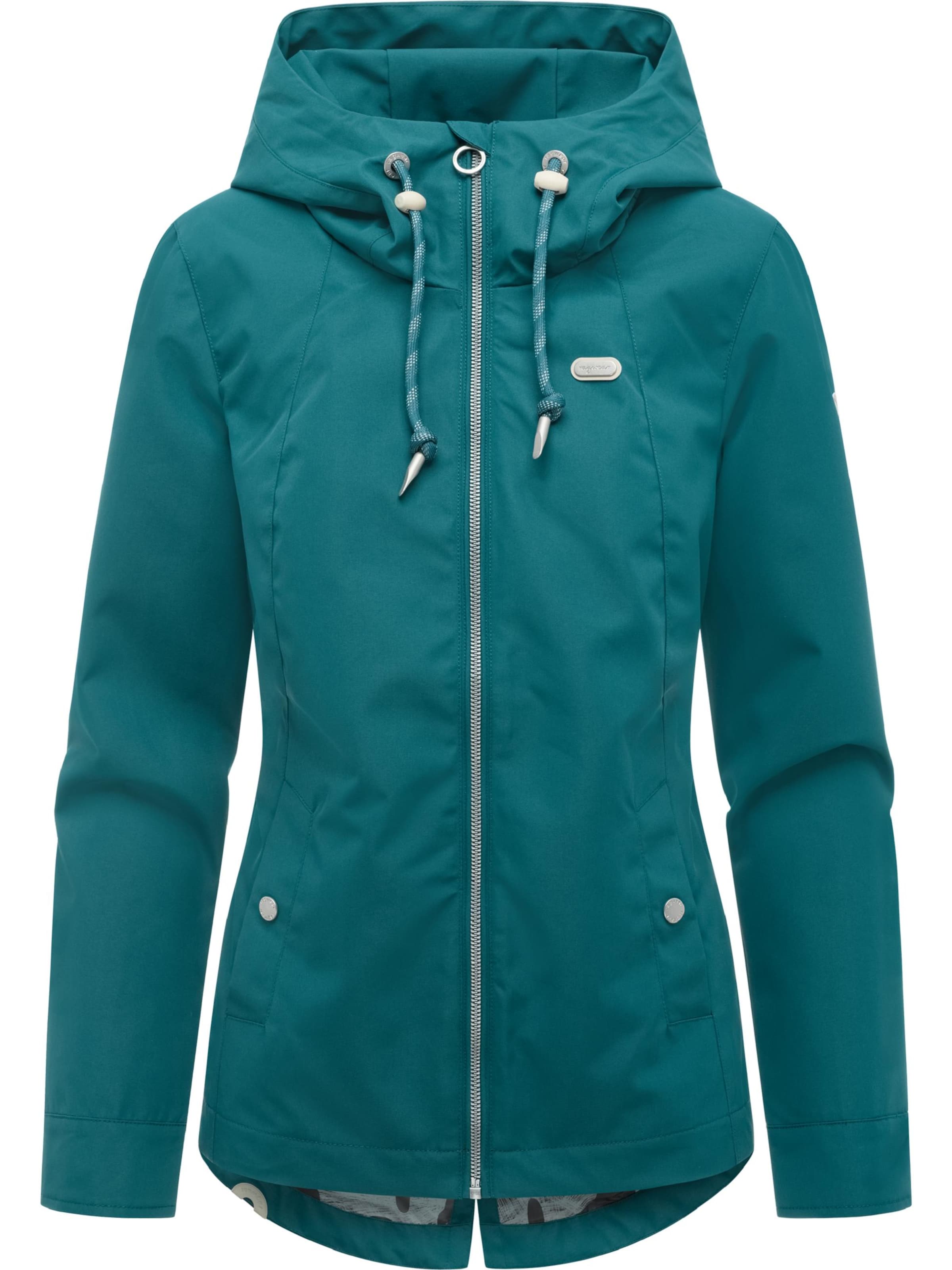 Ragwear Weatherproof jacket 'Monadde' in Green: front