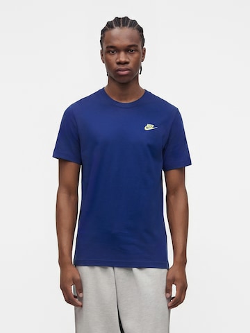 Nike Sportswear Tavaline suurus Särk 'CLUB', värv sinine: eest vaates