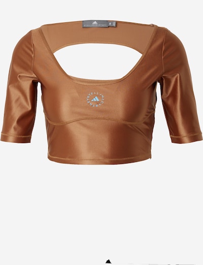 ADIDAS BY STELLA MCCARTNEY Sportshirt in karamell / schwarz / weiß, Produktansicht