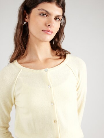 Cardigan rosemunde en jaune