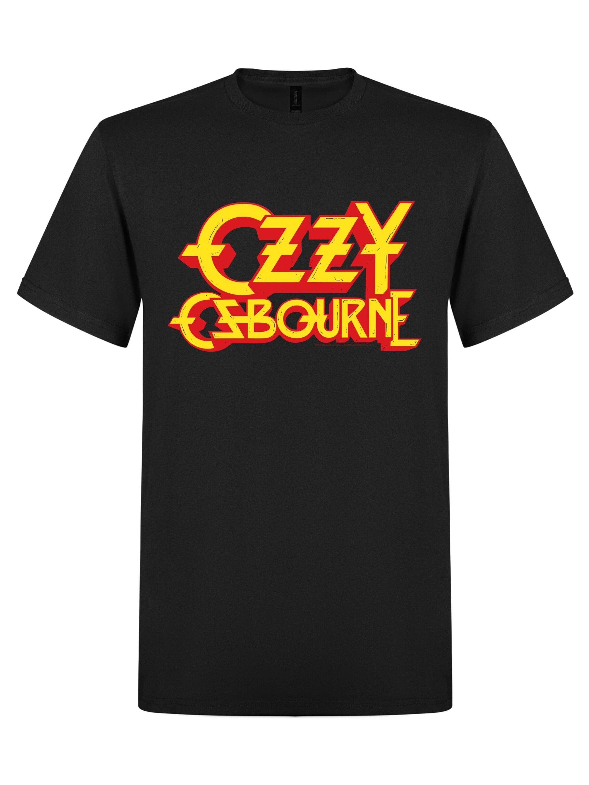 Ozzy Osbourne Shirt 'Ozzy Osbourne Ozzy Logo  T-Shirt' in Black: front