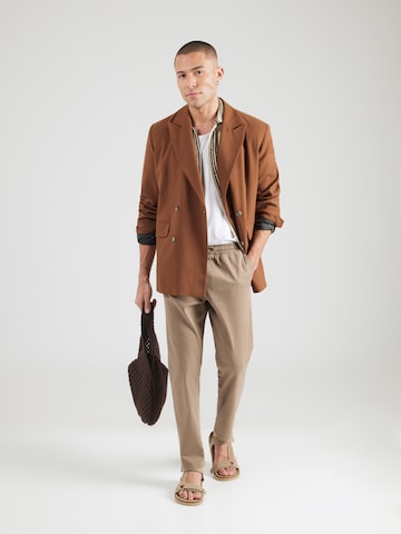 JACK & JONES Zúžený strih Chino nohavice 'JWHACE NICO' - Béžová