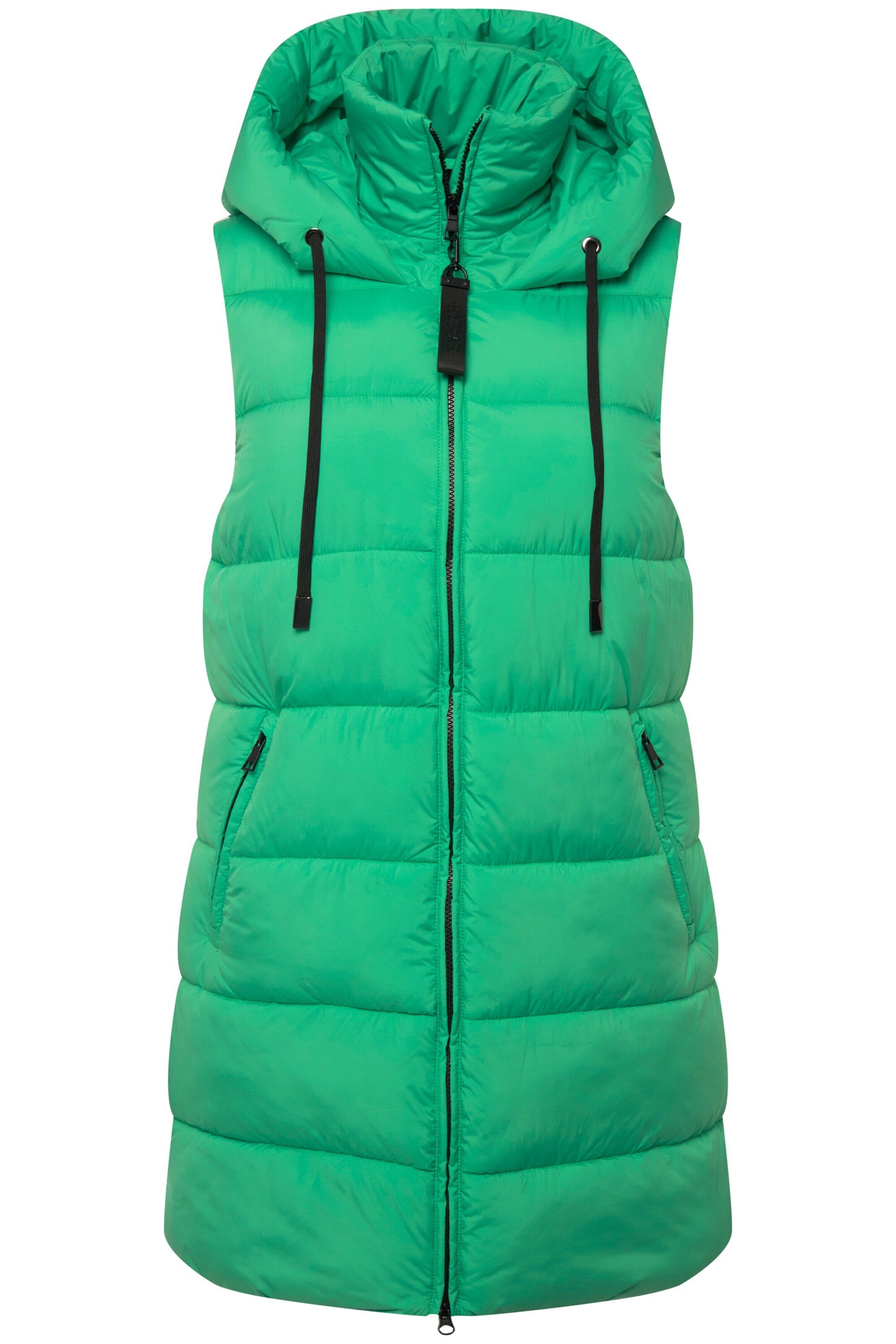 Ulla Popken Bodywarmer in Groen: voorkant