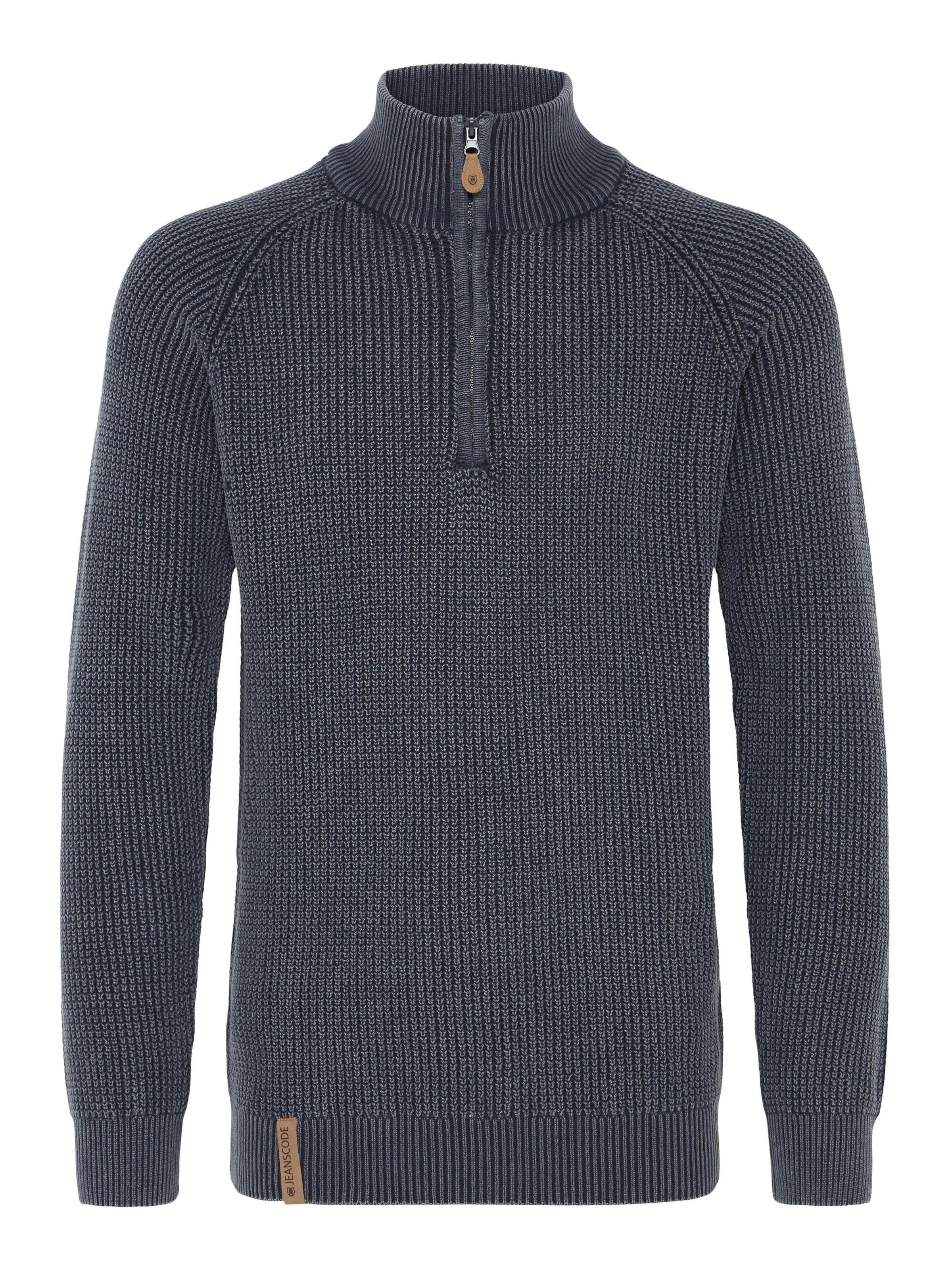 INDICODE JEANS Jersey ' IDRocklyn ' en azul oscuro, Vista del producto