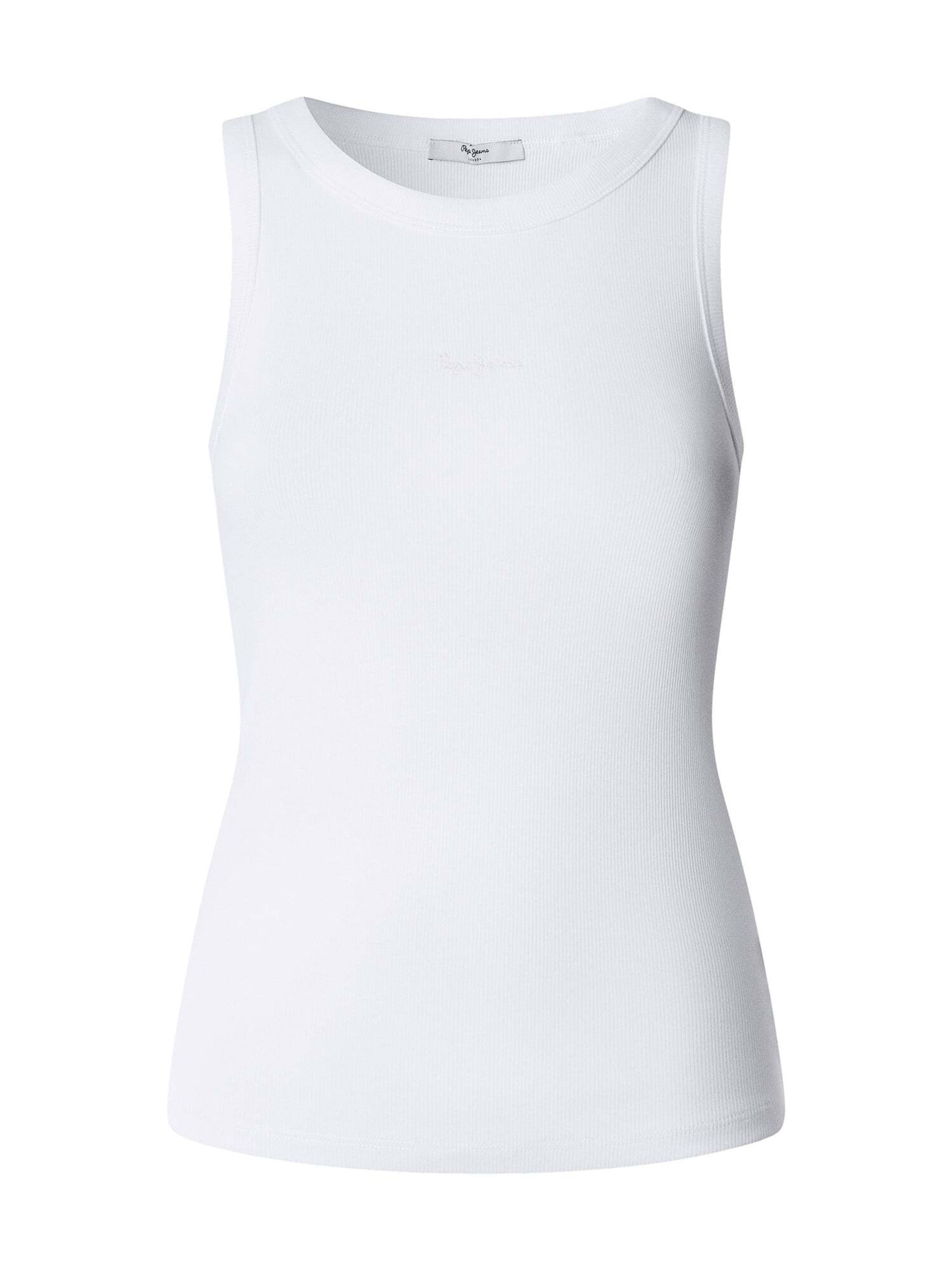 Pepe Jeans - Top 'Brenda' en blanco: frente