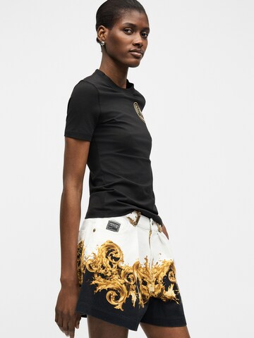 balts Versace Jeans Couture Platas staras Klasiskas bikses