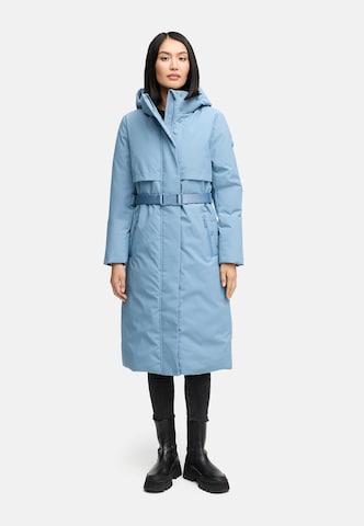 Manteau fonctionnel 'Waldbummler 14' NAVAHOO en bleu : devant