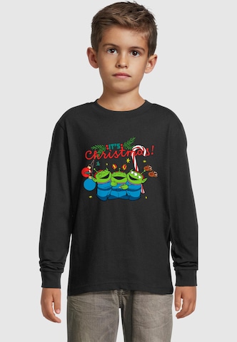 ABSOLUTE CULT Shirt 'Toy Story - Aliens It is Christmas' in Black: front