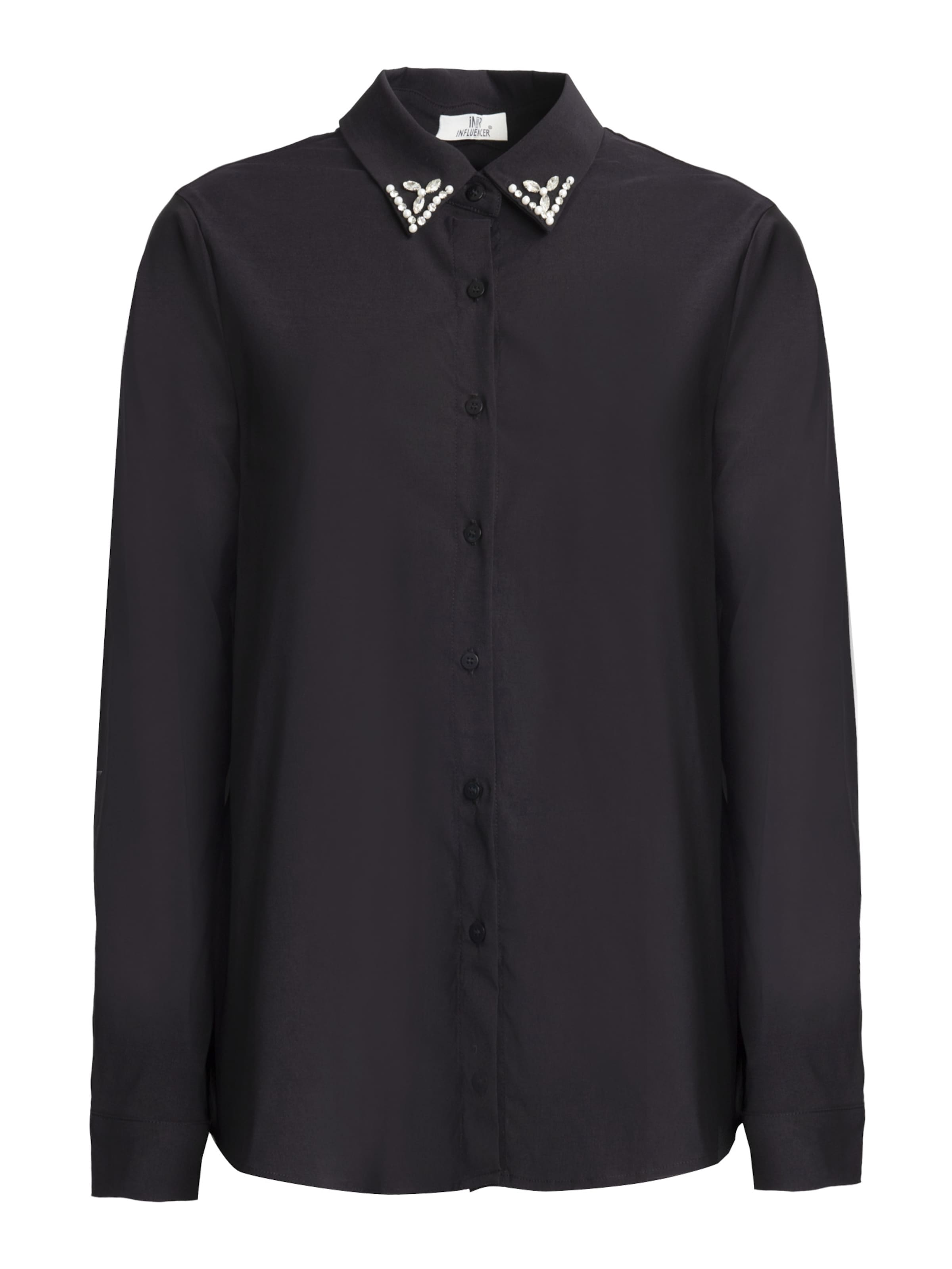 Camicia da donna di Influencer in nero: frontale