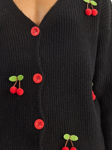 Bianco Lucci Strickjacke in Schwarz