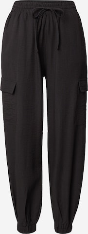 ONLY - Tapered Pantalón cargo 'KATINKA' en negro: frente