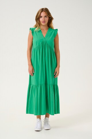 Robe d’été 'Olena' CULTURE en vert : devant