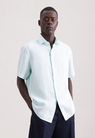 Coupe regular Chemise SEIDENSTICKER en bleu : devant