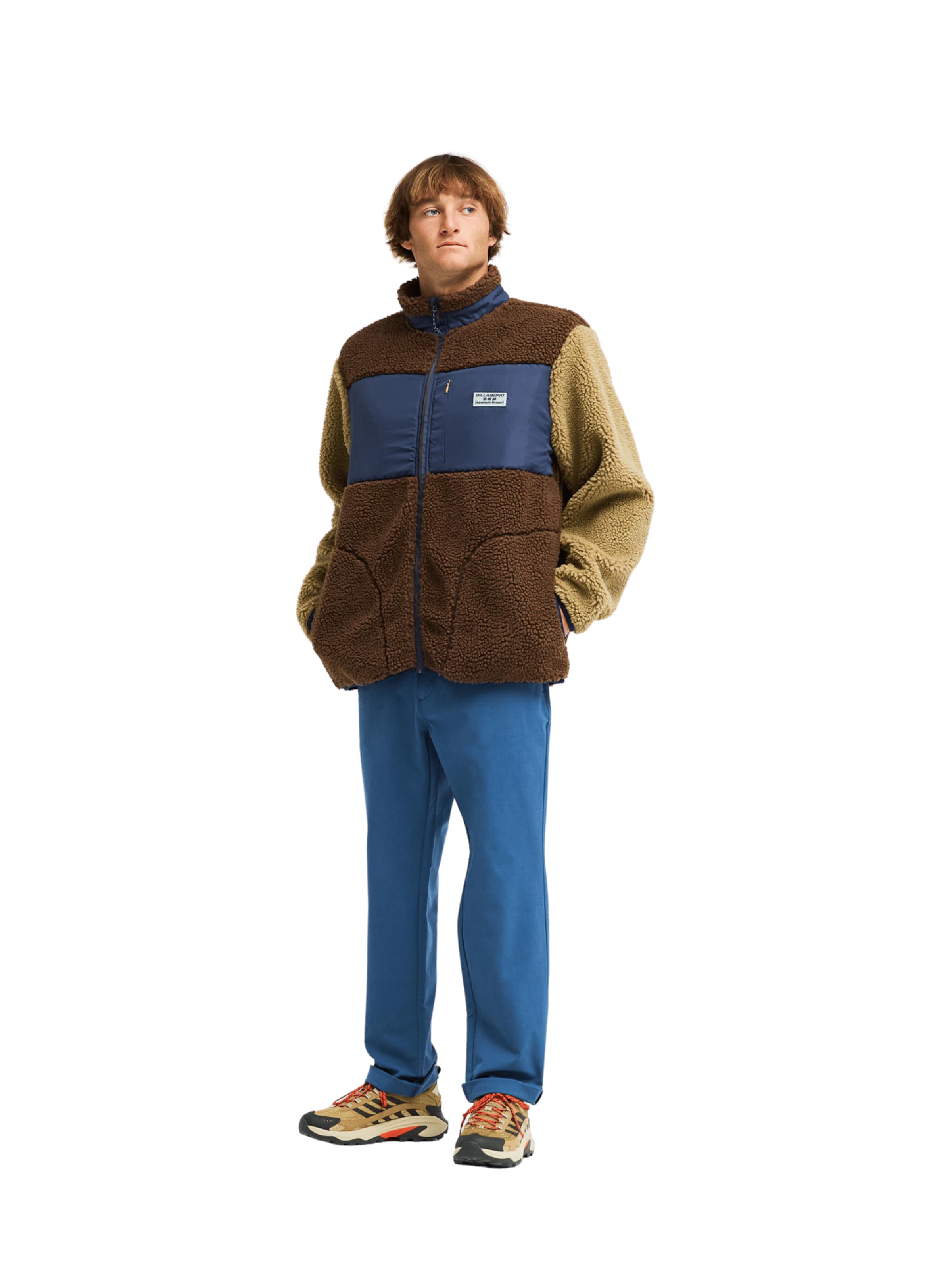 BILLABONG Fleece Jacket in Brown