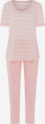 Hanro Pajama ' Laura ' in Beige: front