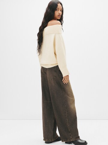 Pull&Bear Sveter - Béžová