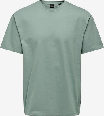 T-Shirt 'Fred' Only & Sons en vert : devant