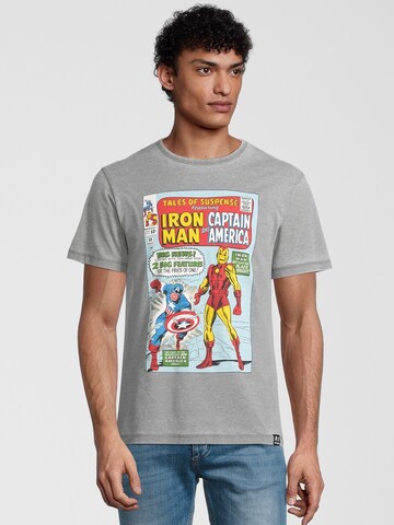 Recovered T-Shirt 'Marvel' in Grau: predná strana
