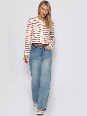 SASSYCLASSY Oversizestrickjacke in Weiß