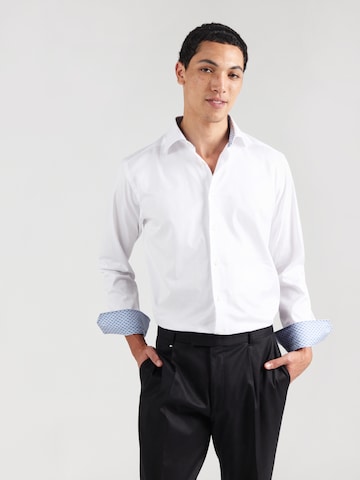 ETON Slim fit Overhemd in Wit: voorkant