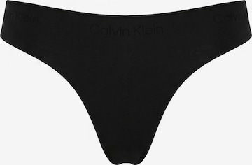 String 'Invisibles' Calvin Klein en noir : devant