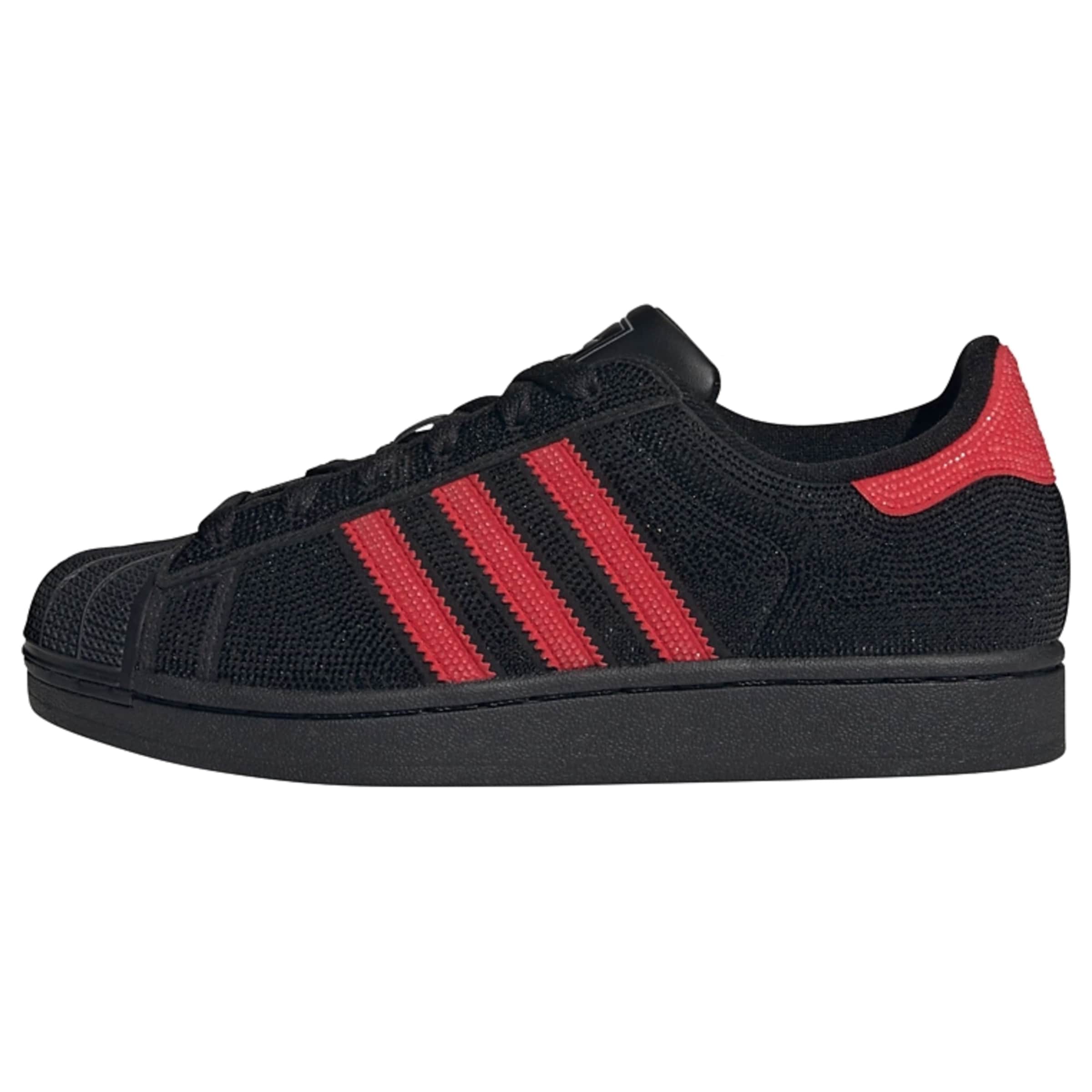 ADIDAS ORIGINALS Baskets basses 'Superstar II' en 35,5 en rouge / noir, Vue avec produit