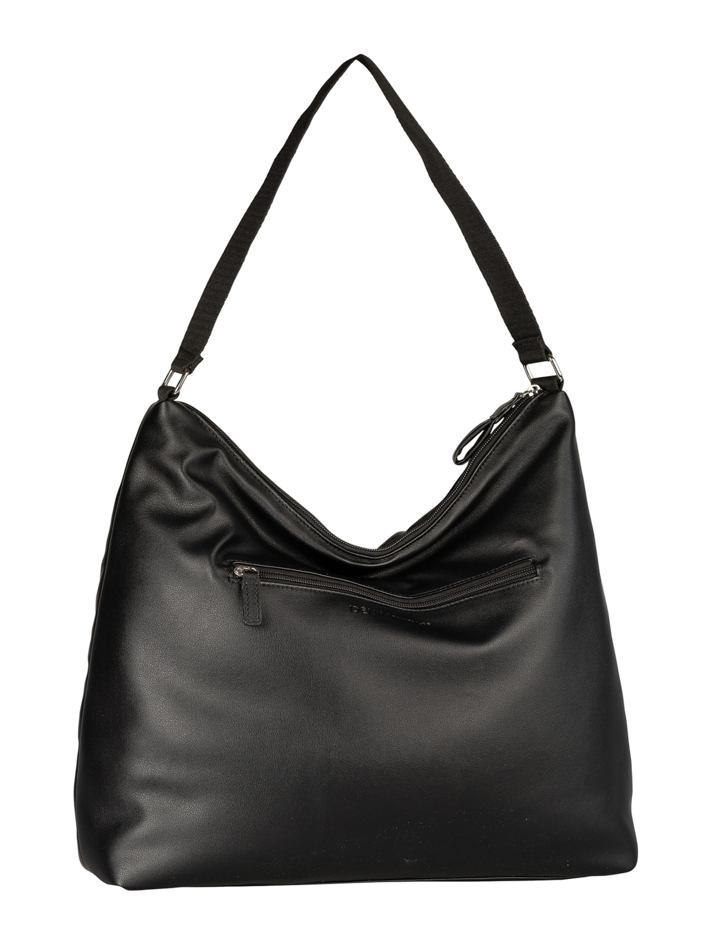 TOM TAILOR DENIM Axelremsväska 'Maye' i svart