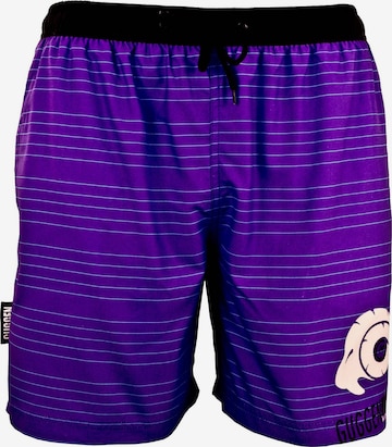 Guggen Mountain Board Shorts in Purple: front