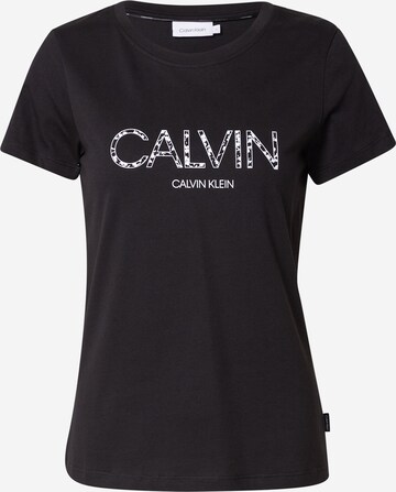 juoda Calvin Klein Marškinėliai: priekis