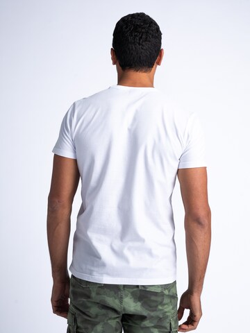 T-Shirt 'Mariner' Petrol Industries en blanc