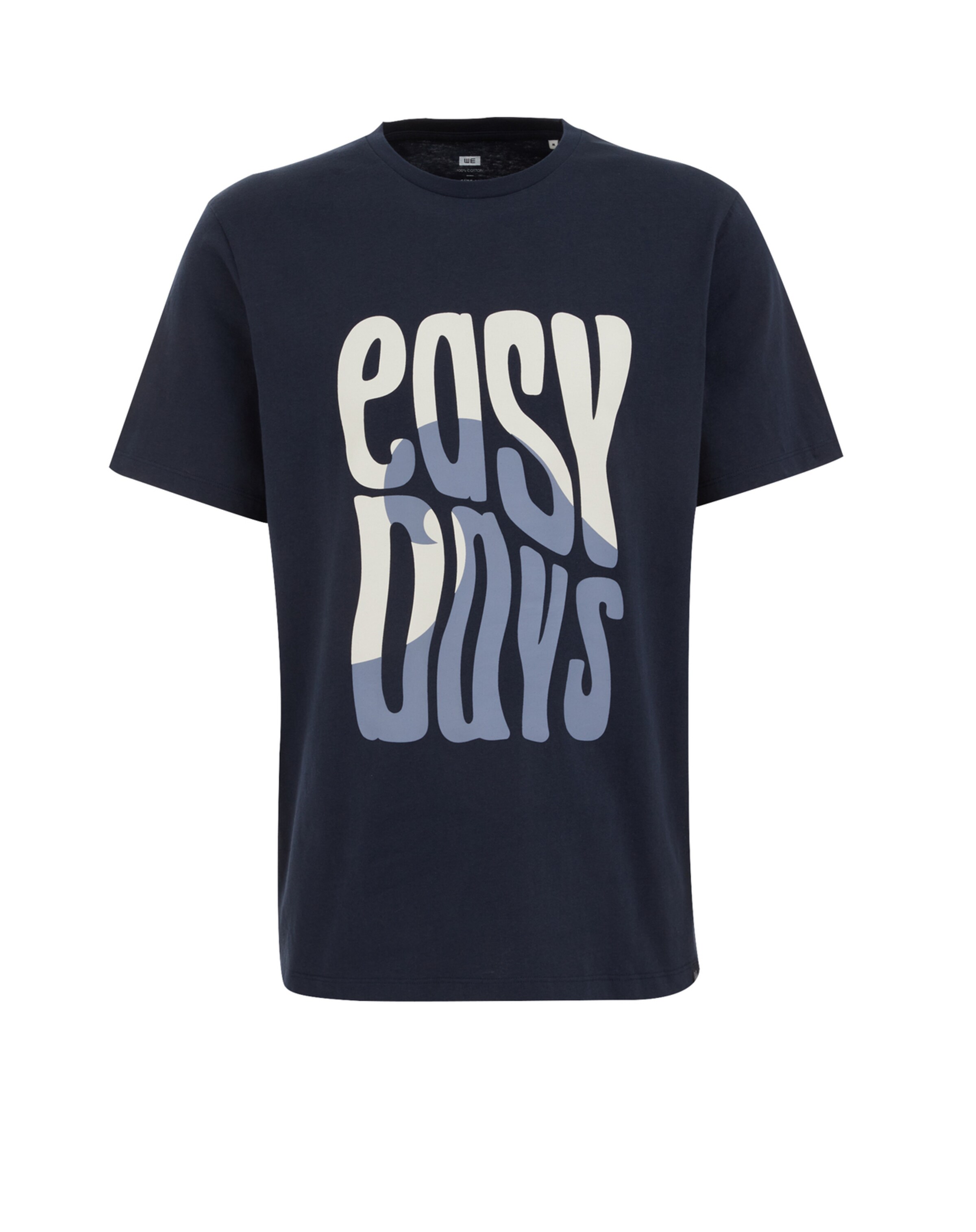 WE Fashion Тениска в синьо: отпред