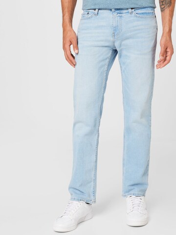 Regular Jeans de la HOLLISTER pe albastru: față