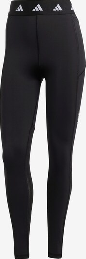 ADIDAS PERFORMANCE Pantalon de sport 'Techfit Stash Pocket Full-length' en noir / blanc, Vue avec produit