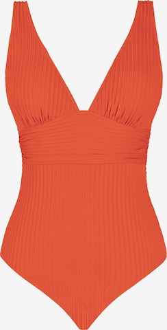 Cupshe Swimsuit 'Plunge' in Orange: front
