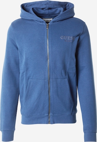GUESS Ζακέτα φούτερ σε μπλε: μπροστά