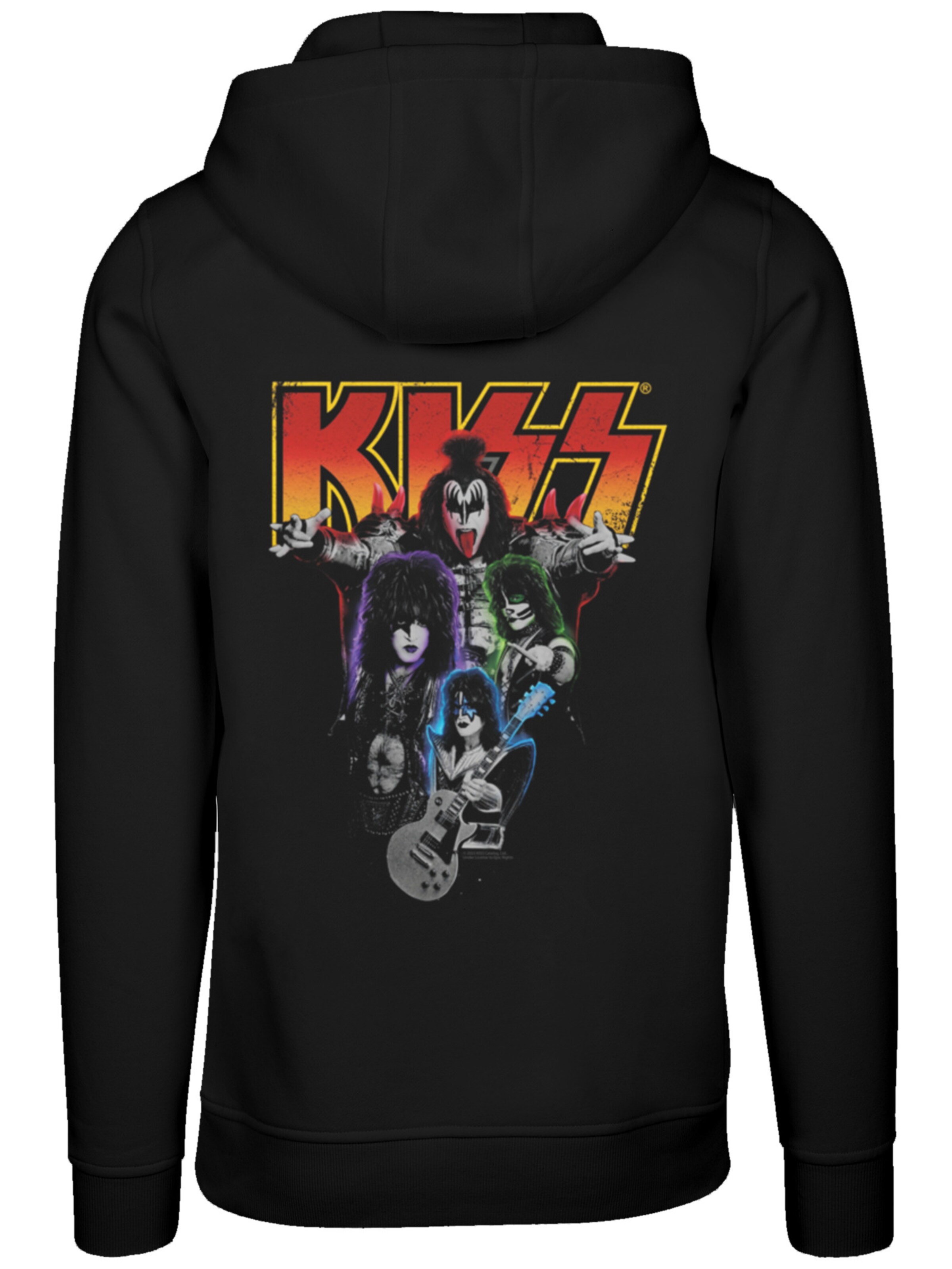 Sweat-shirt 'Kiss' F4NT4STIC en noir : devant
