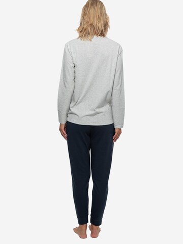 SCHIESSER Pajama 'Cotton' in Blue