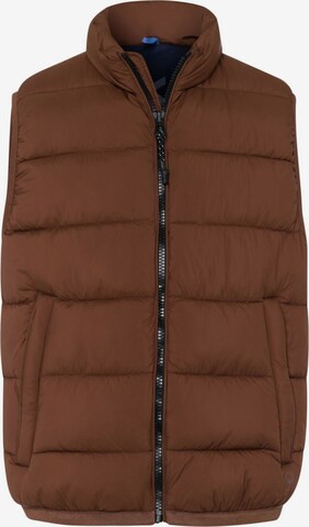 BRAX Vest 'Dante' in Brown: front