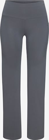 Pantalon de sport LASCANA ACTIVE en gris : devant