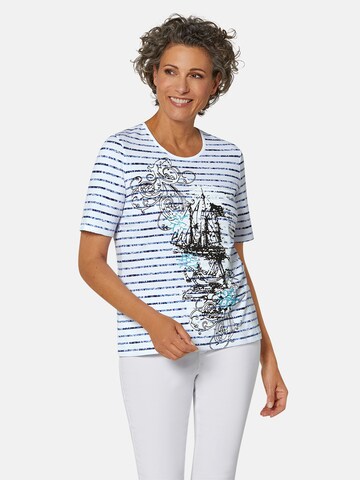 Goldner Shirt in Weiß: Vorderseite