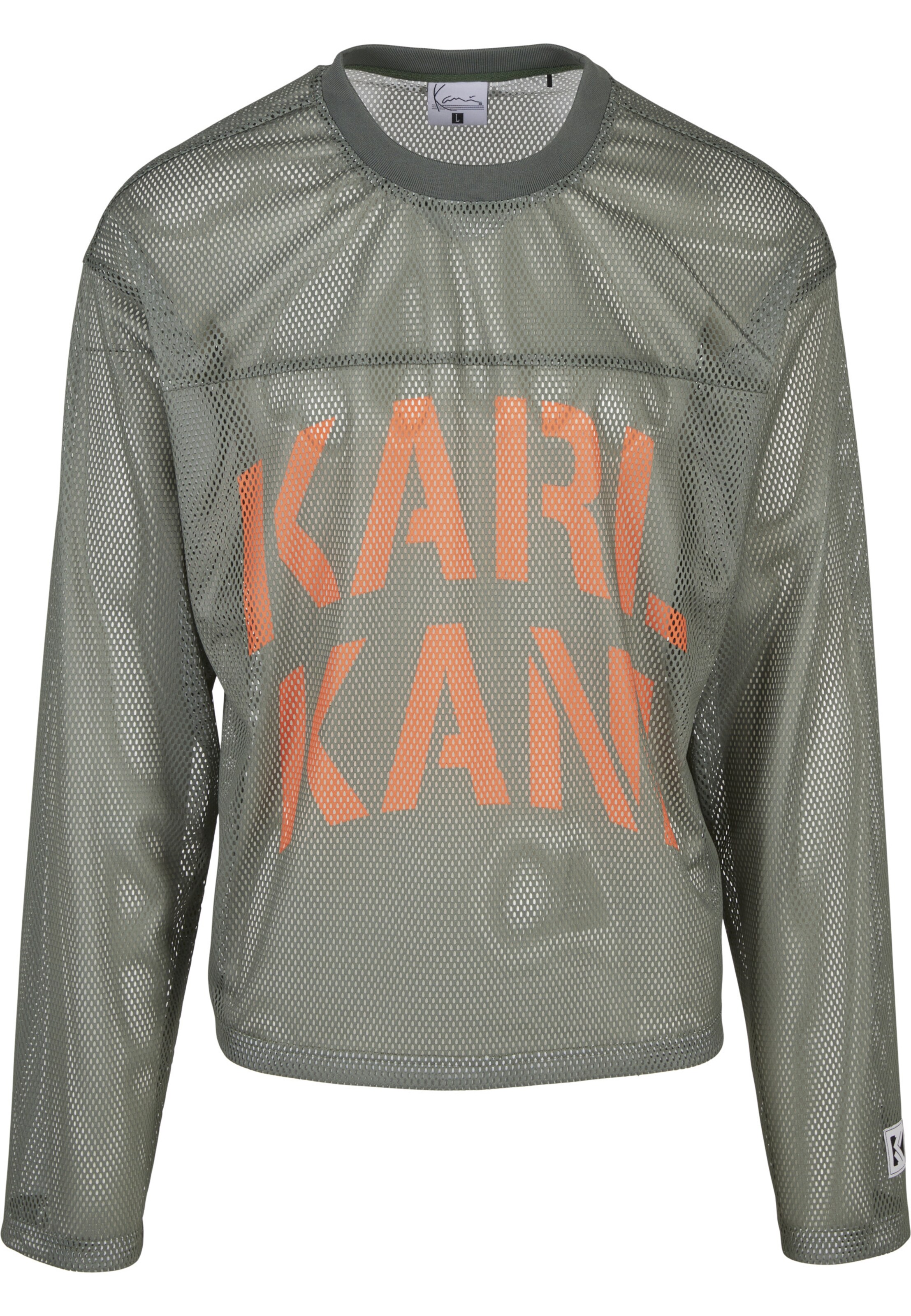 Karl Kani Shirt in oliv / orange, Produktansicht
