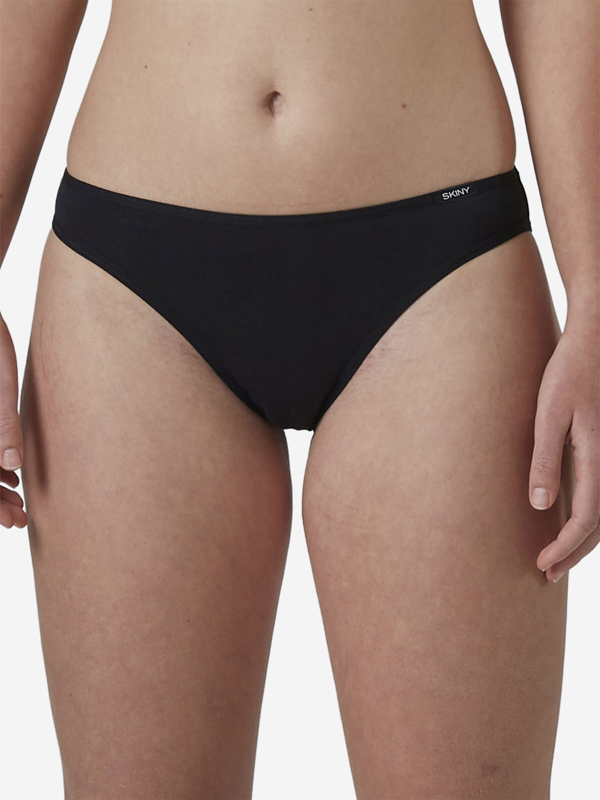 Slip ' Cotton Essentials ' Skiny en noir : devant