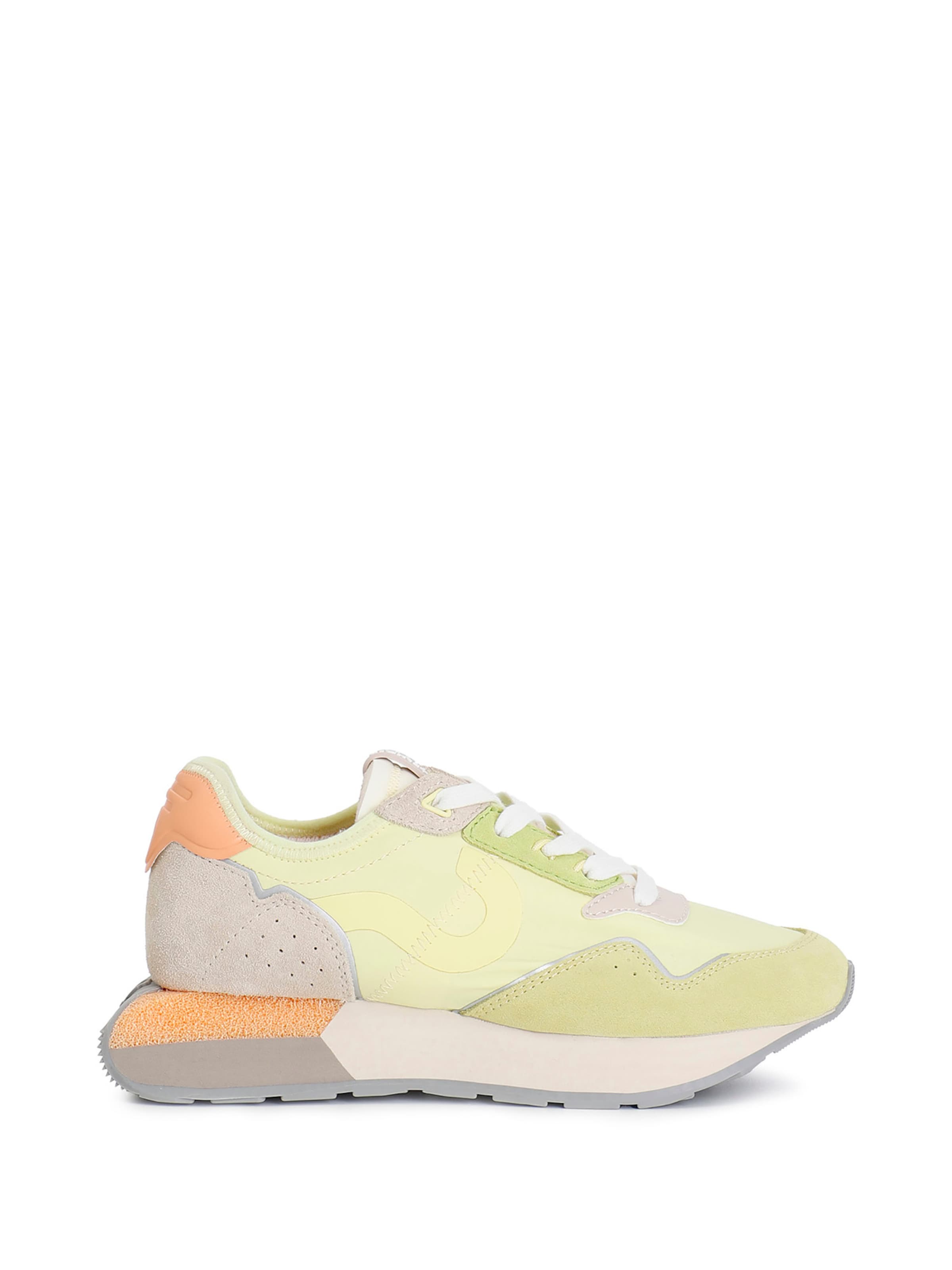 Sneaker bassa di CAFè NOIR in giallo: frontale