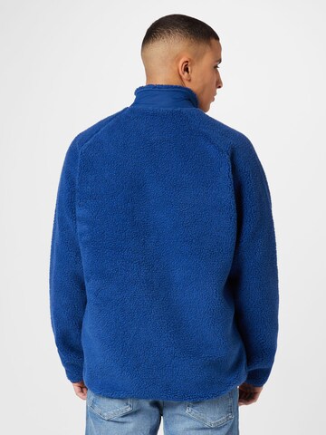 KnowledgeCotton Apparel Fleece Jacket in Blue