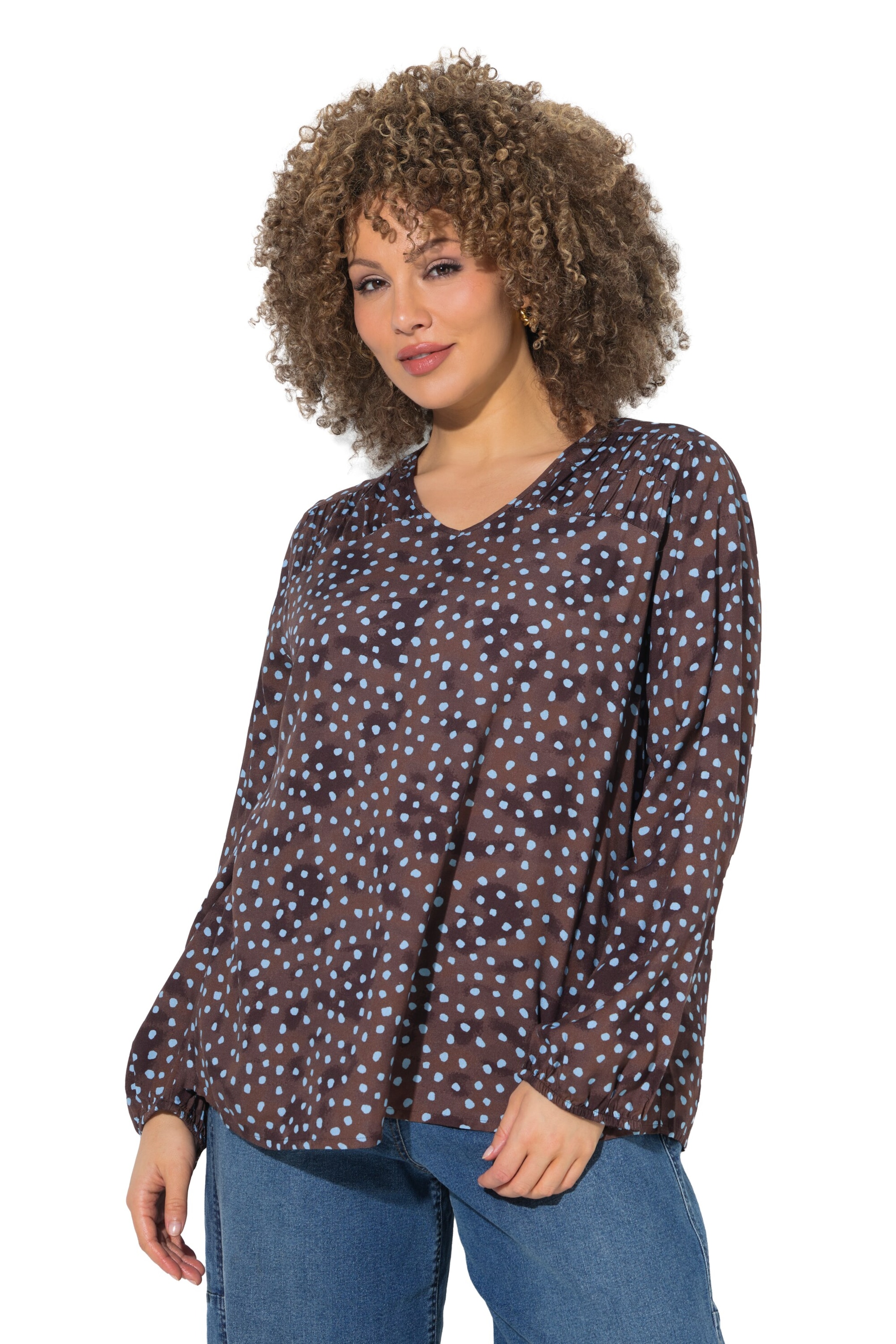 Ulla Popken Tunic in Grey: front