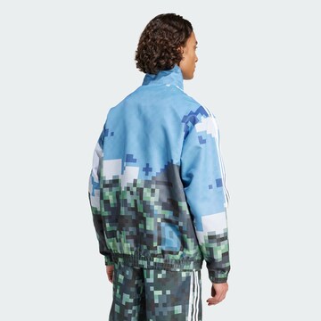 Geacă de primăvară-toamnă 'Adidas Originals x Minecraft' de la ADIDAS ORIGINALS pe albastru