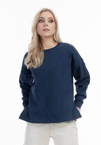 Sweat-shirt 'Idem' DreiMaster Vintage en bleu : devant