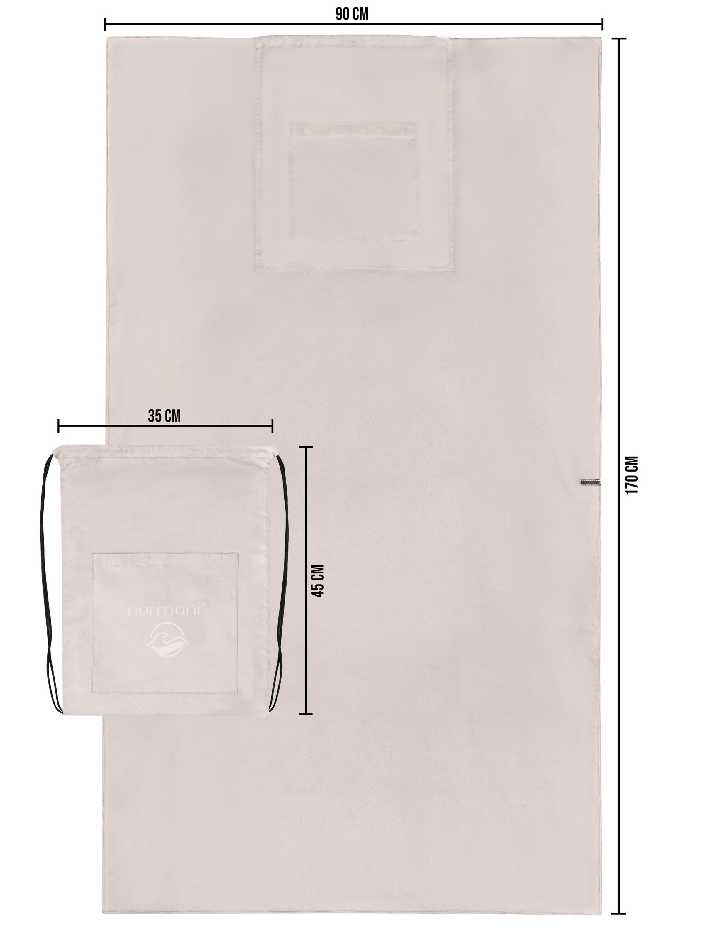 normani Badehandtuch mit Rucksackfunktion in Pink