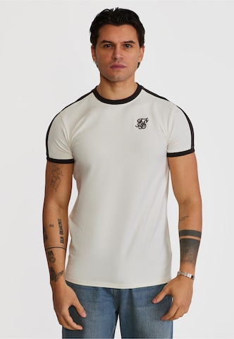 SikSilk Shirt 'Ringer' in Beige: voorkant
