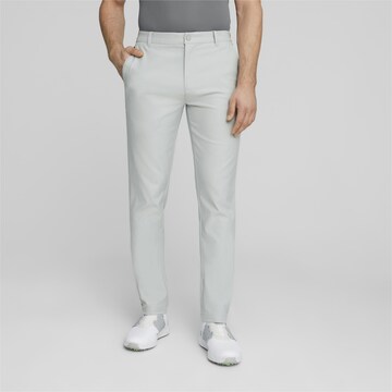 PUMA Slim fit Workout Pants 'Dealer' in Grey: front